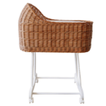 עריסה עגולה לתינוק בעיצוב רטרו דגם פרג'ליס חום shushu